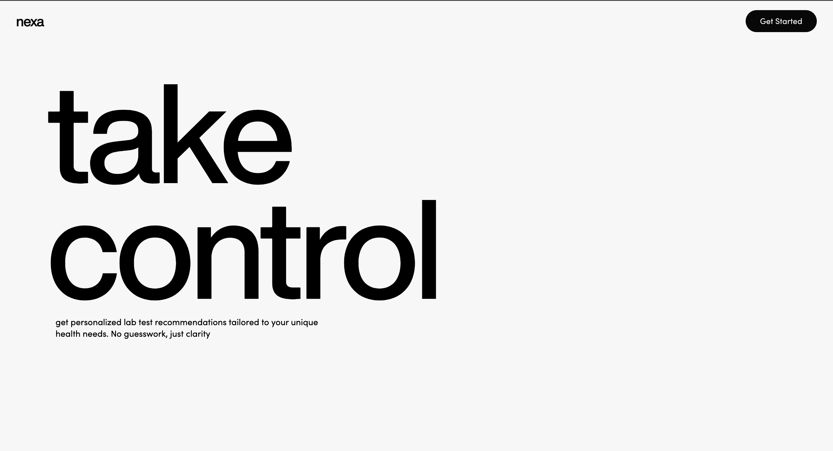 Nexalabs patient dashboard interface